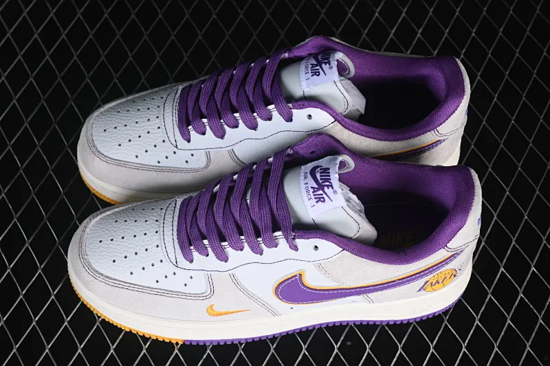 All categories Nk Air Force 1 Air Force series Nk Air Force 1 Low Air Force low top Nike Air Force 1'07 Low NBA joint Purple Lakers Air Force 1 low top casual sneakers SS1979-004